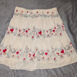 Nanette Lepore tattoo print skirt size 6 vintage y2k euc